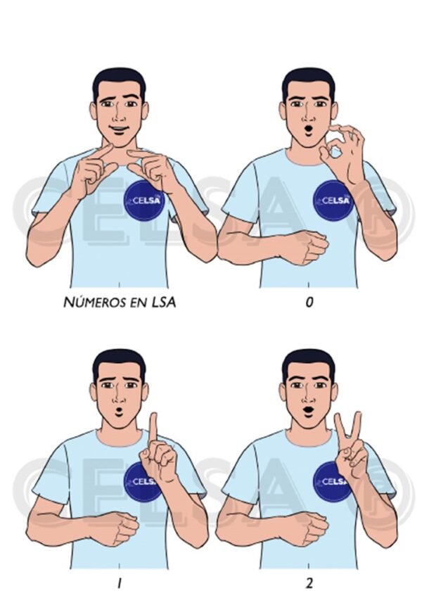 ABC y NÚMEROS en Lengua de señas Argentina - GRATIS